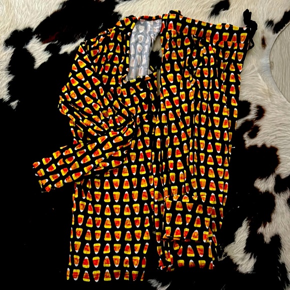 Little Pajama Company Co Candy Corn Women’s Pjs size M - Picture 1 of 5